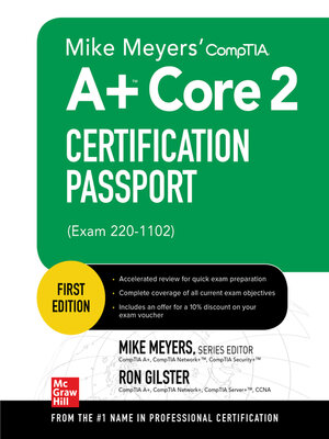 cover image of Mike Meyers' CompTIA A+ Core 2 Certification Passport (Exam 220-1102)